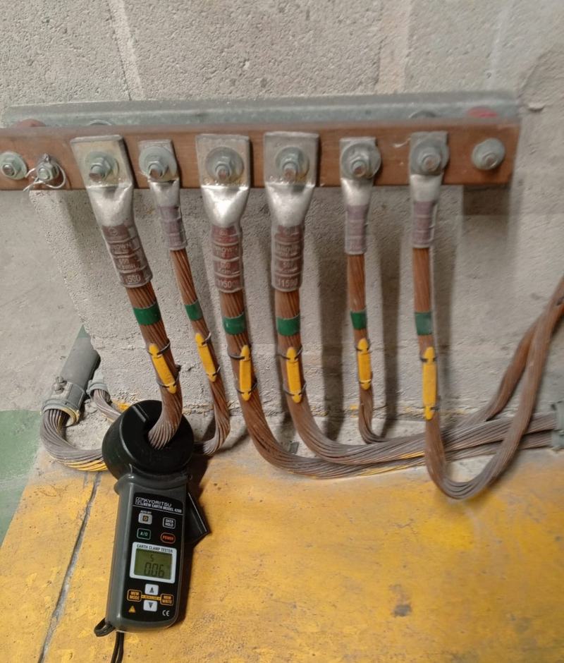 Medición de resistencia de puesta a tierra en sitio